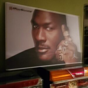 Iconic Athlete Poster with Rings